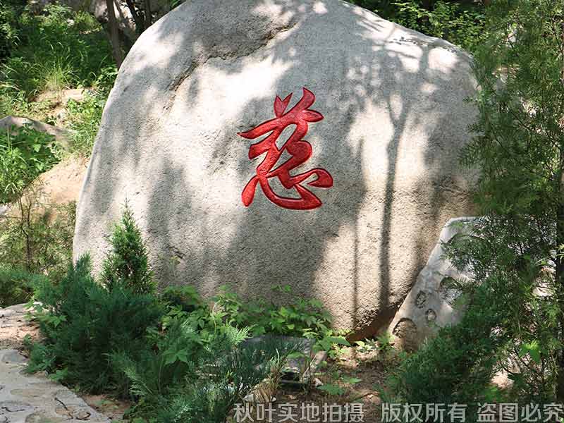 水泉沟纪念林自然石墓